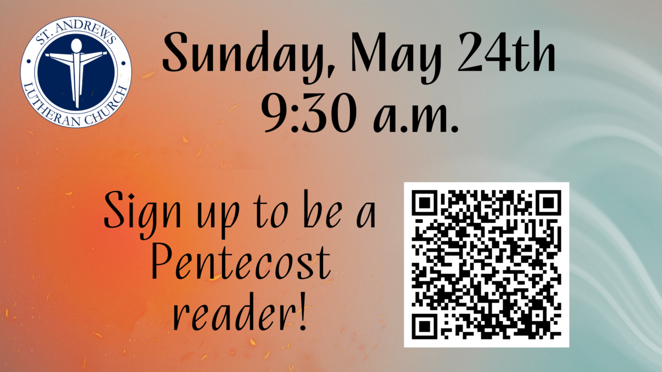 Sign up to be a Pentecost reader