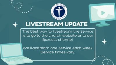 Exciting Live Streaming Update for Our Church Services