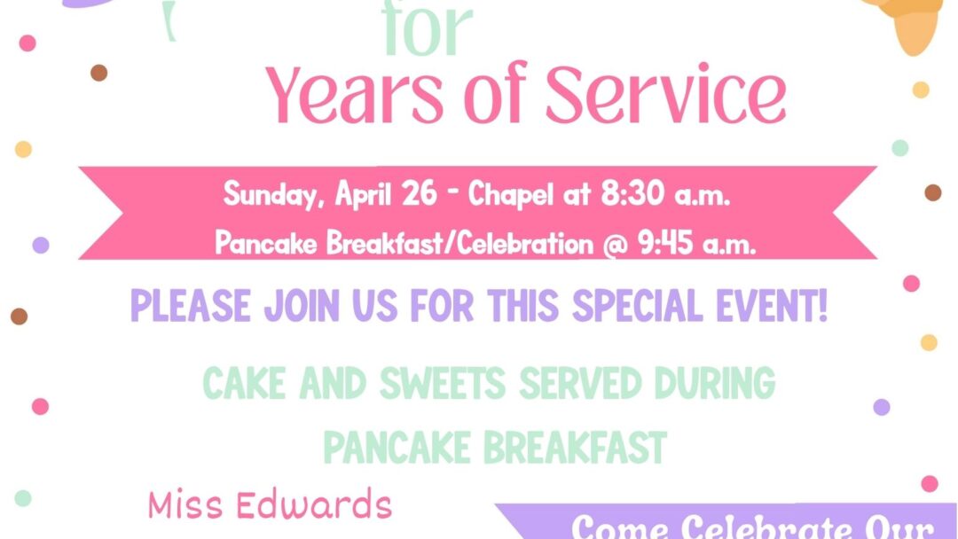 Honoring Our Teachers at Pancake Breakfast