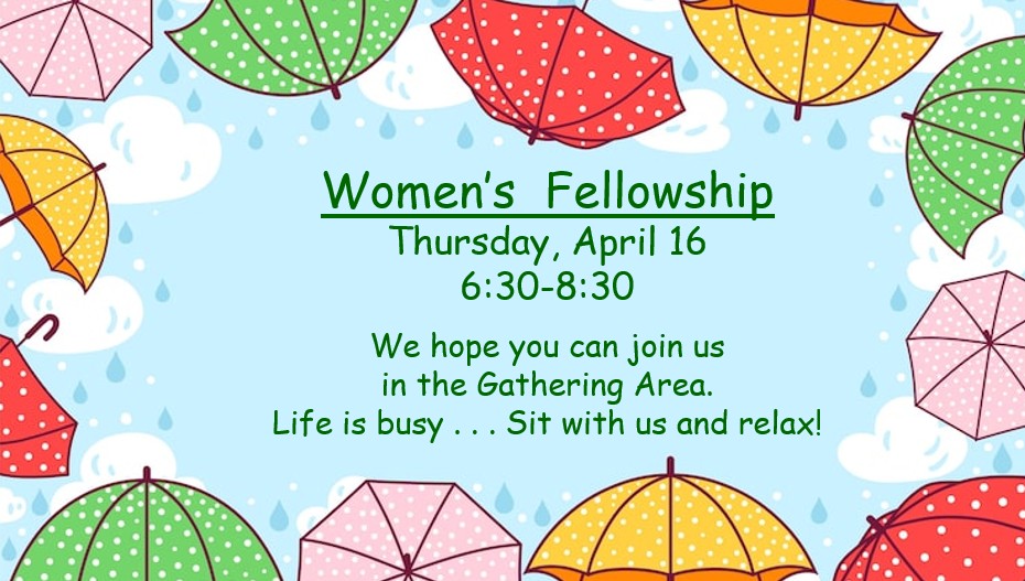 Women’s Fellowship (Gathering Area)