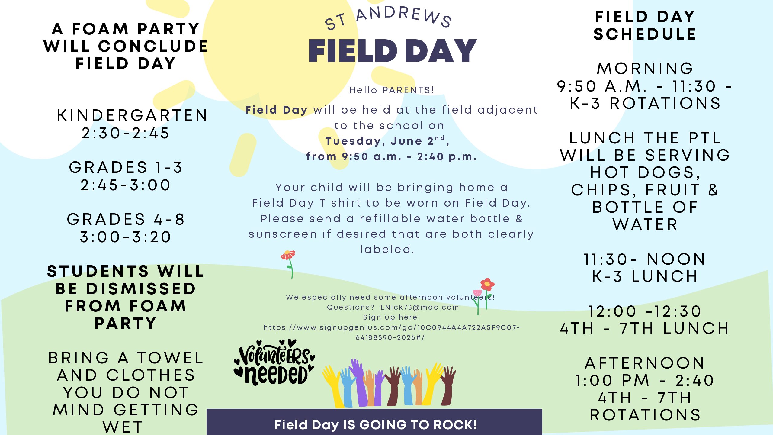 St. Andrews Field Day Fun