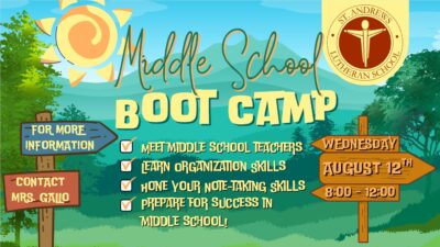 Get Ready for Middle School Boot Camp