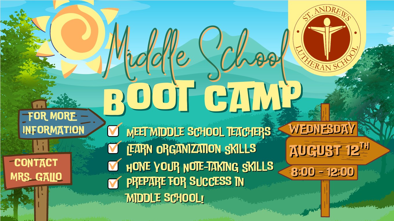 Get Ready for Middle School Boot Camp