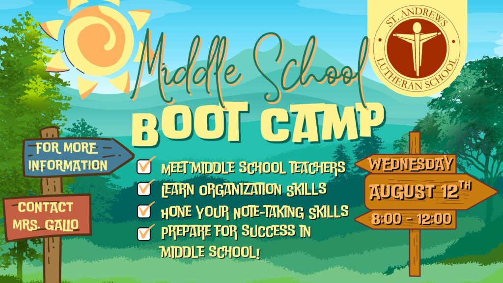 Get Ready for Middle School Boot Camp