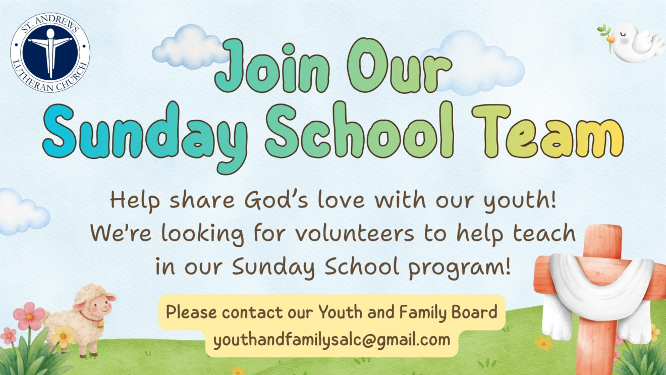 Join Our Sunday School Team