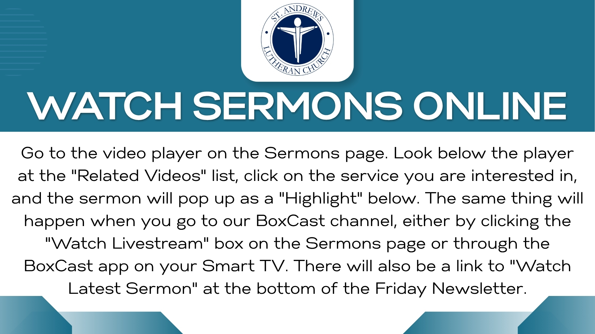Watch Sermon Online