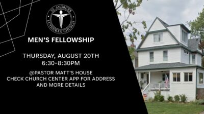 Men’s Fellowship – August 2026