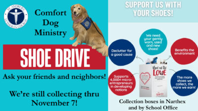 Comfort Dog Ministry Shoe Drive