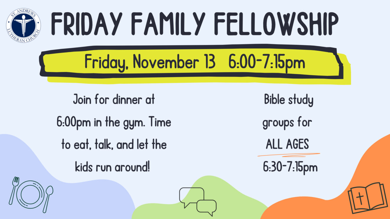 Friday Family Fellowship November 13