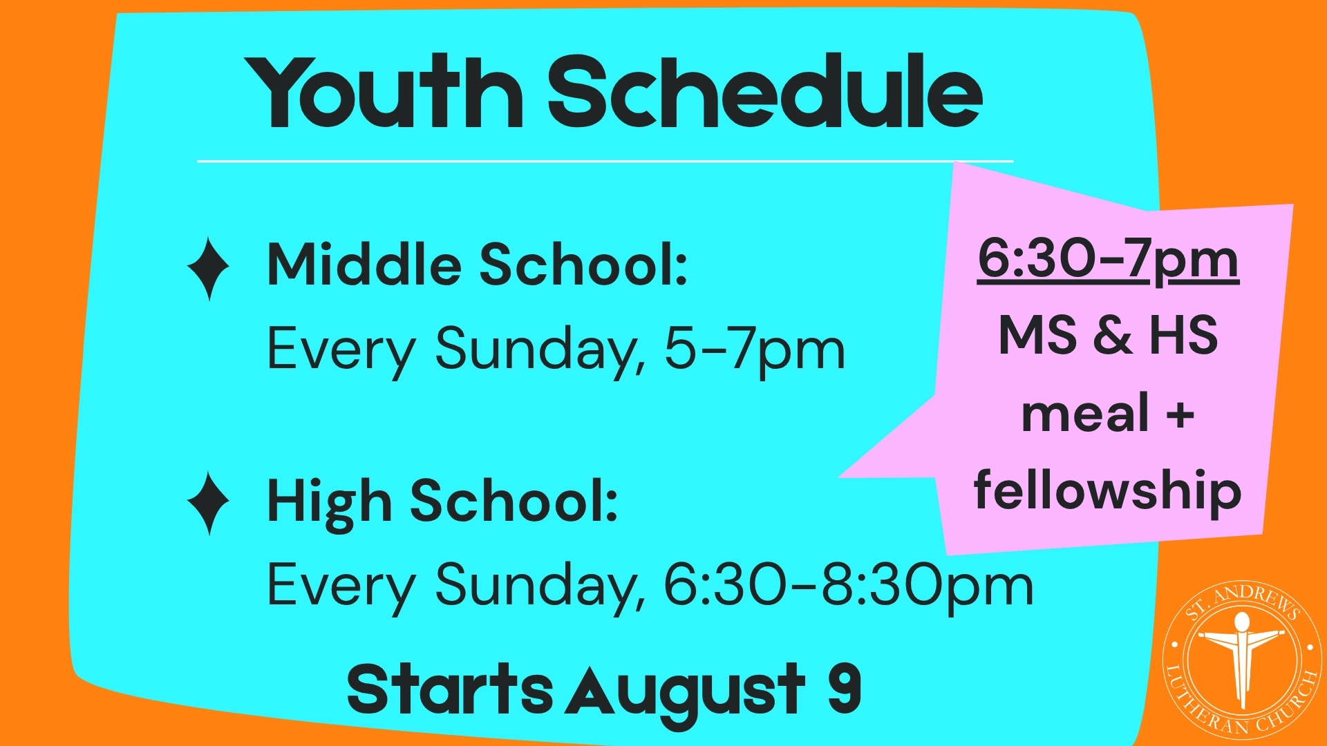 Youth Schedule