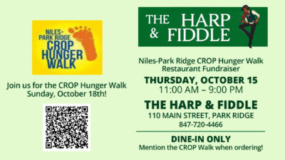 Crop Walk Restaurant Fundraiser – Harp & Fiddle