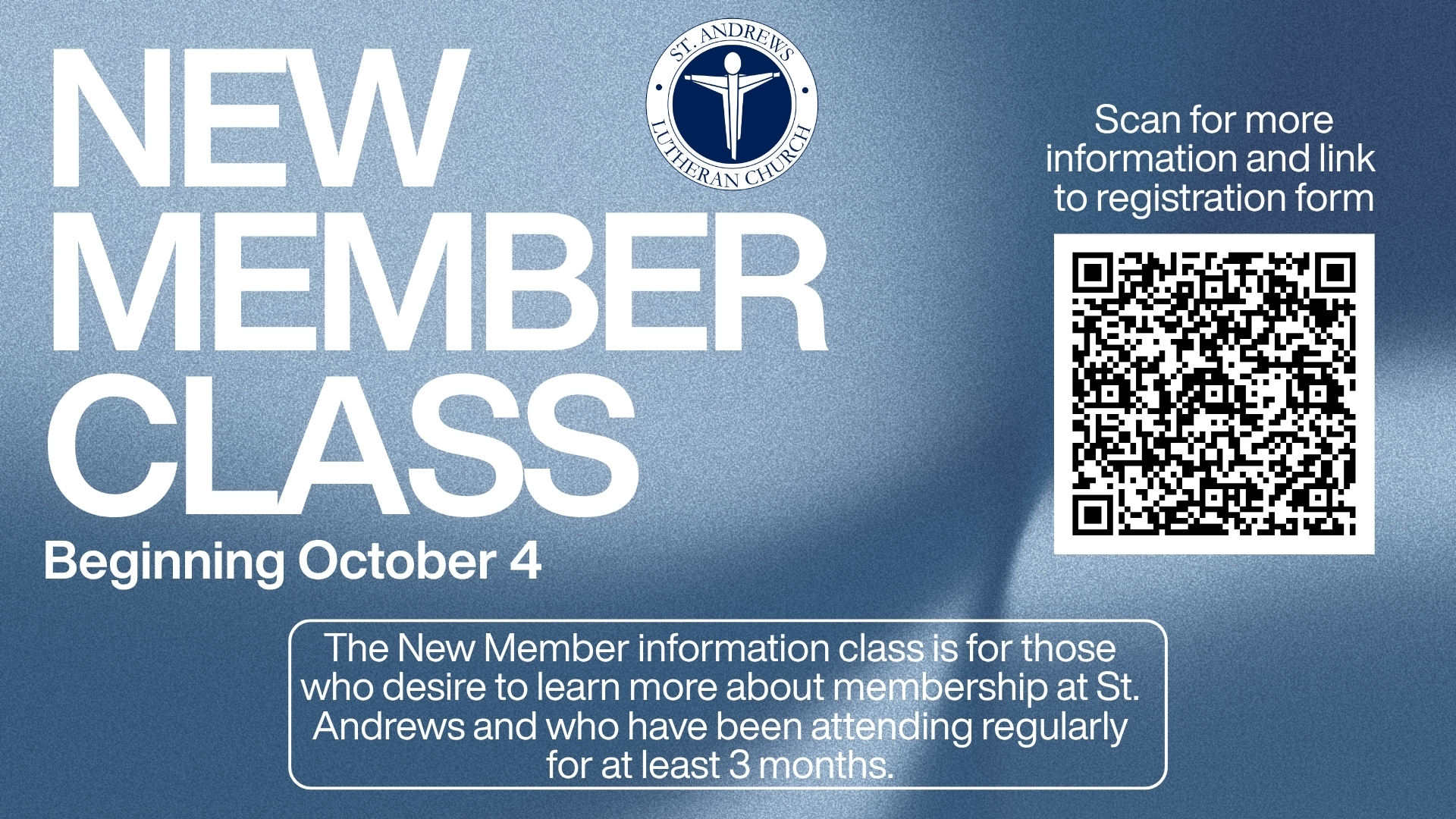 NEW MEMBER CLASS