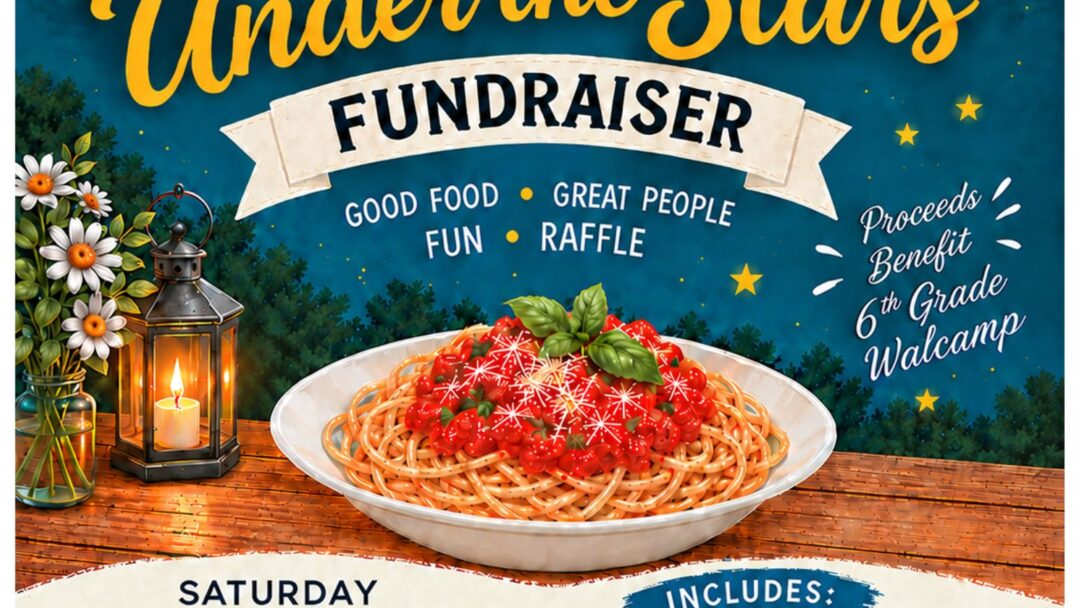 Pasta Under the Stars Fundraiser for 6th Grade Walcamp