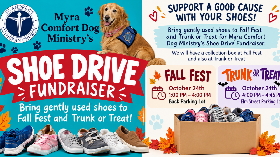 Support the Myra Comfort Dog Ministry at Fall Fest