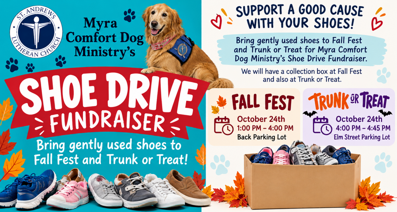 Support the Myra Comfort Dog Ministry at Fall Fest