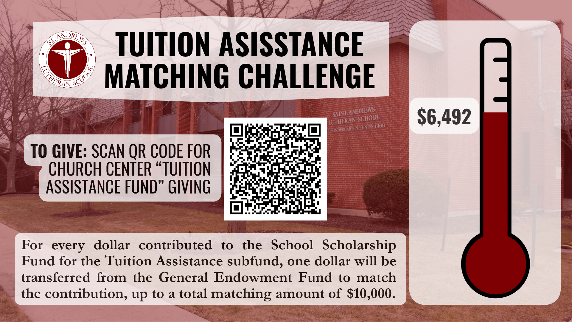 St. Andrews Tuition Matching Challenge