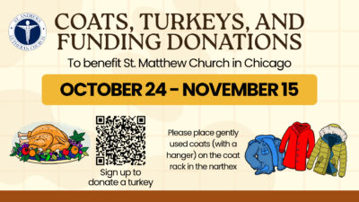 Coat, Turkey, and Funding Drive for St. Matthew