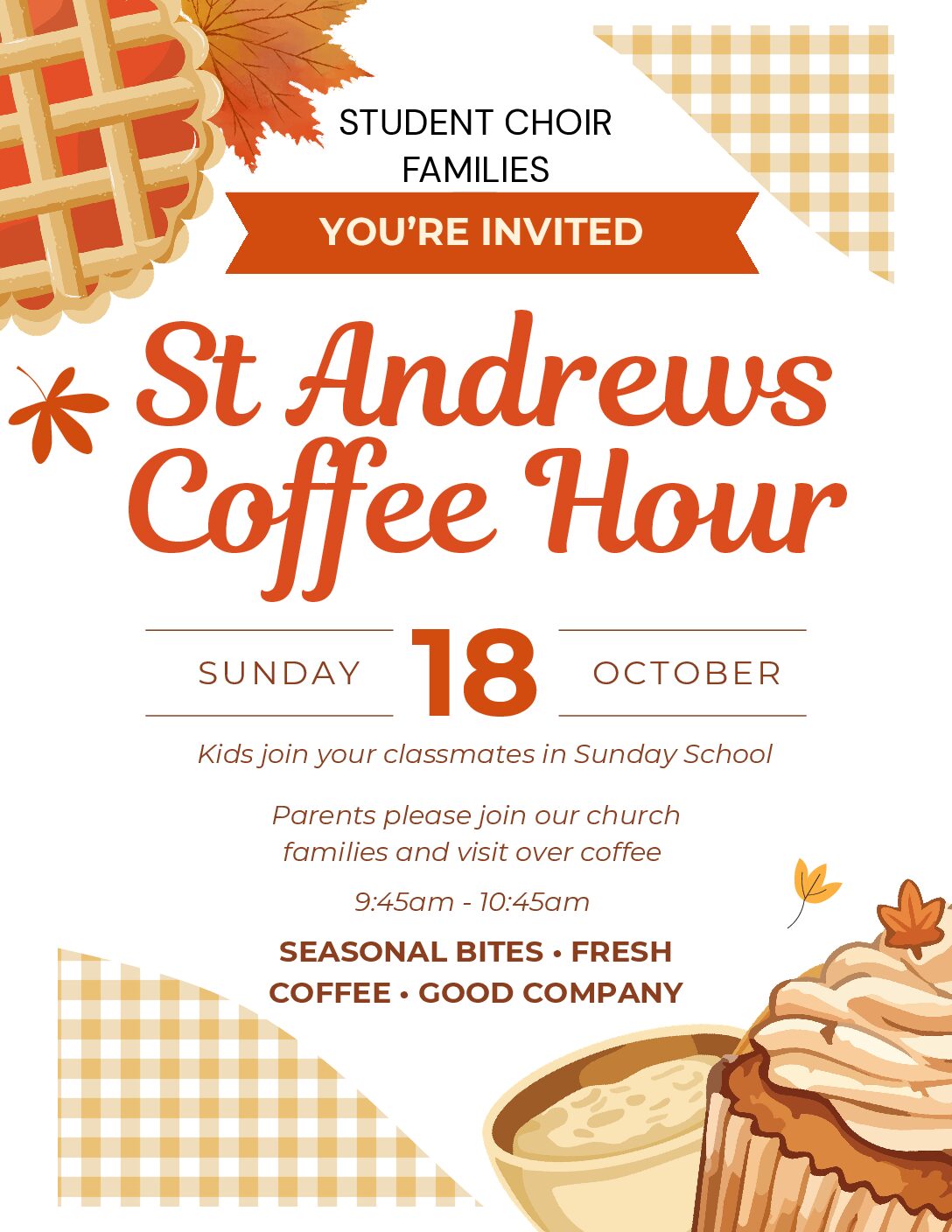 Join Us for Sunday School and Coffee Hour